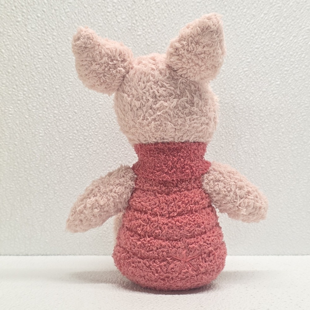 Barefoot Dreams Disney Winnie The Pooh Piglet With Scarf 8.5" Pink Plush - Picture 9 of 15